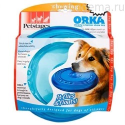 Petstages игрушка для собак "ОРКА летающая тарелка" 22 см - фото 5045