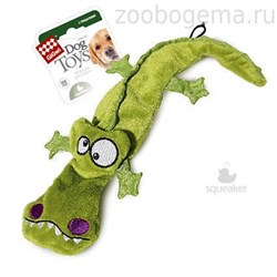 GiGwi Игрушка для собак Крокодил с 4-мя пищалками.Размер 38 см. - фото 5228