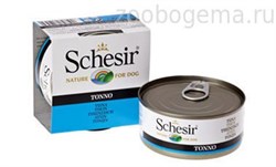 "Schesir" консервы для собак ТУНЕЦ 150 гр - фото 5273