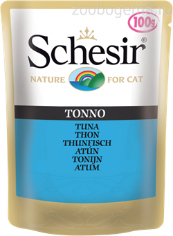 "Schesir" консервы для кошек ТУНЕЦ 100гр пауч - фото 5291