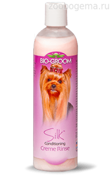 Bio-Groom Silk Condition кондиционер-ополаскиватель для блеска и гладкости шерсти 355 мл - фото 5356