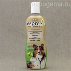 Шампунь с алоэ и протеинами овса для собак и кошек. Aloe Oatbath Medicated Shampoo, 355 ml - фото 5441