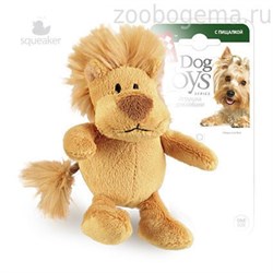 GiGwi Игрушка для собак Лев с пищалкой.Размер: 10 см. - фото 5479