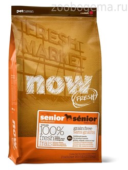 NOW FRESH Fresh Senior Recipe Grain Free Контроль веса - беззерновой корм для Собак с Индейкой, Уткой и овощами - фото 5707