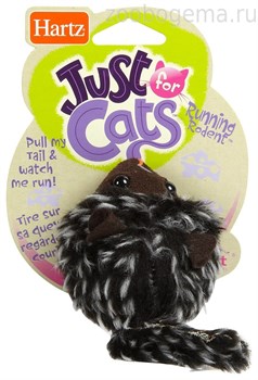 Игрушка д/кошек - убегающая мышка, мягкая Running Rodent Cat Toy - фото 5825