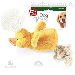 GiGwi Игрушка для собак Утка с пищалкой. Размер: 15 см. - фото 5902