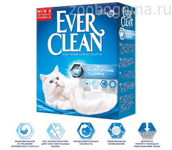 EVER CLEAN Extra Strong Clumping Unscented - наполн. комкующ. без ароматизатора  д/кош. 6л - фото 5914