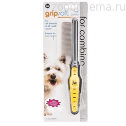 JW65021 Grip Soft Dog Fine Comb Расческа для собак с частыми зубьями - фото 6268