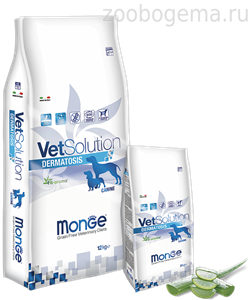 Monge VetSolution Dog Dermatosis диета для собак Дерматозис 12 кг - фото 6304