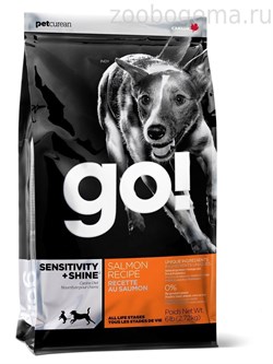 GO!™ SENSITIVITY + SHINE™ Для Щенков и Собак со свежим Лососем и овсянкой (Sensitivity + Shine Salmon Dog) - фото 6594