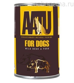 Консервы для собак Мясо Дикого Кабана и Свинина (AATU WILD BOAR & PORK) WABP400 - фото 6767