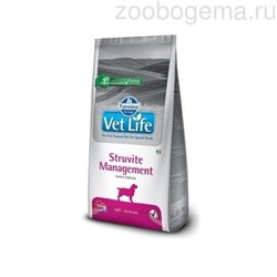 Vet Life Dog Struvite Management диетический сухой корм для собак профилактика рецидивов мочекаменной болезни 2 кг - фото 7124