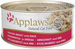 Applaws консервы для кошек с курицей и уткой, Cat Chicken & Duck - фото 7274