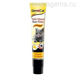 Gimcat Мультивитаминная паста «Дуо» Сыр + 12 витаминов - фото 7375