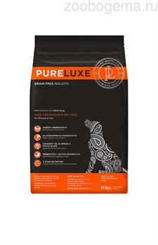 PureLuxe для взрослых собак с лососем и горошком, 400гр - фото 7491