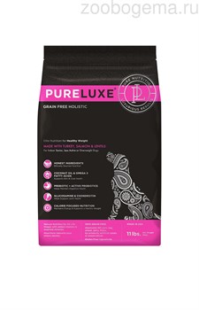 PureLuxe для нормализации веса собак с индейкой, лососем и чечевицей, 400гр - фото 7497
