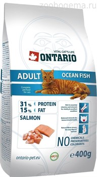 ONTARIO Корм для взрослых кошек  с морской рыбой - фото 7535