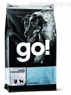 GO! NATURAL Holistic беззерновой для щенков и собак с треской для чувствительного пищеварения, Sensitivity + Shine LID Pollock Dog Recipe, Grain Free, Potato Free - фото 7714