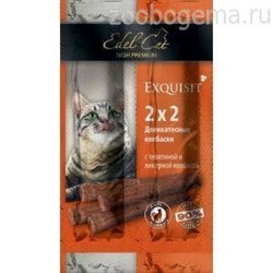 EDEL CAT Колбаски-мини для кошек Телятина/ливерная колбаса - фото 7719