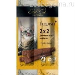 EDEL CAT Колбаски-мини для кошек Утка/сыр - фото 7720