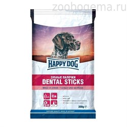 HAPPY DOG Зубные палочки мясо/злаки - фото 7726