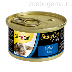 GIMCAT ShinyCat Консервы для кошек «Тунец» - фото 8233