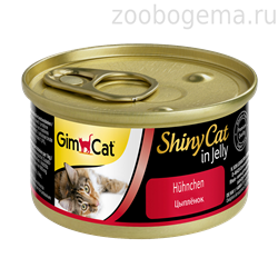 GIMCAT ShinyCat Консервы для кошек «Цыпленок» - фото 8236