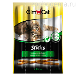 GIMCAT Sticks Палочки лакомые  с ягненком и рисом - фото 8245