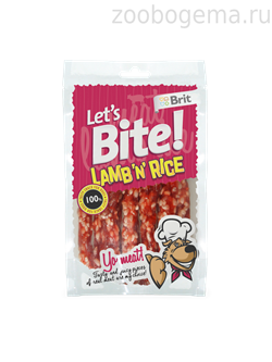 BRITE Let's Bite Лакомство для собак с ягненком и рисом - фото 8257