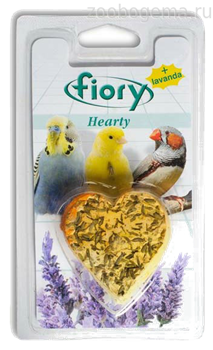 FIORY Био-камень для птиц HEARTY с лавандой в форме сердца - фото 8334