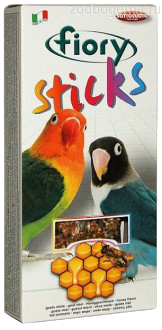 FIORY палочки для средних попугаев Sticks с медом 2х60 г - фото 8339