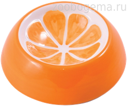 КерамикАрт миска керамическая для грызунов 10 мл Апельсин - фото 8371