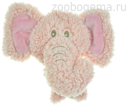 AROMADOG Игрушка для собак BIG HEAD Слон 12 см розовый - фото 8455