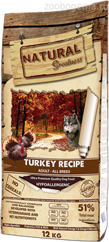 Natural Greatness Turkey Recipe сухой корм для собак 18 кг - фото 8794