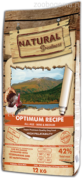 Natural Greatness Optimum Recipe Mini & Medium сухой корм для собак 2 кг - фото 8800