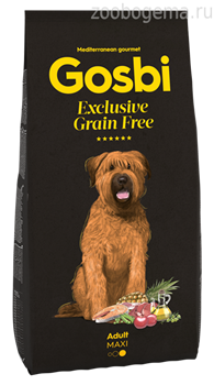 Корм Госби Грейн фри для собак крупных пород 12 кг / GOSBI EXCLUSIVE GRAIN FREE ADULT MAXI 12 кг - фото 8824