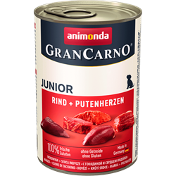 Animonda GranCarno Original Junior влажный корм для щенков и юниоров с говядиной и сердцем индейки 800гр - фото 9782