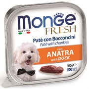 Monge Dog Fresh консервы для собак утка 100 гр
