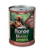Monge Dog BWild Grainfree влажный корм для собак из ягненка с тыквой и кабачками , 400 г