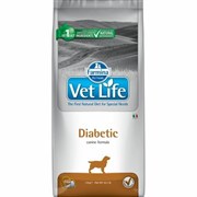 Vet Life Dog Diabetic с курицей диетический сухой корм для собак страдающих сахарным диабетом 12 кг