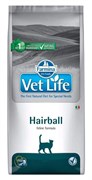 Vet Life Cat Hairball с курицей диетический сухой корм для кошек способствующий выведению комочков шерсти из кишечника  10 кг