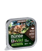Monge Cat BWild Graifree влажный корм для кошек  из буйвола с овощами  100 г