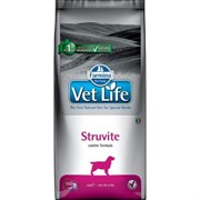 Vet Life Dog Struvite с курицей диетический сухой корм для собак при струвитных уролитах 2 кг