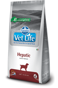 Vet Life Dog Hepatic диетический сухой корм для собак при хронической печеночной недостаточности 2 кг