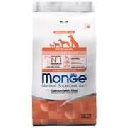 Monge Dog Speciality Puppy&Junior сухой корм для щенков всех пород лосось с рисом  2,5 кг 