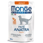 Monge Cat Monoprotein Pouch паучи для кошек утка 85г (30689)