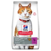 Hill's Science Plan  Сухой корм  для стерилизованных кошек в возрасте 6 месяцев - 6 лет, с уткой 1,5 кг