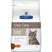 Hill's PD L/D Сухой диетический корм для кошек при заболеваниях печени 1,5 кг