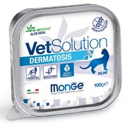 Monge VetSolution Cat Dermatosis влажная диета для кошек Дерматозис 100 г х 24 шт