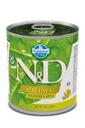 N&D Prime WILD BOAR & APPLE ADULT WET FOOD Н&Д  Полнорационный влажный корм для взрослых собак всех пород с кабаном и яблоком 285 гр